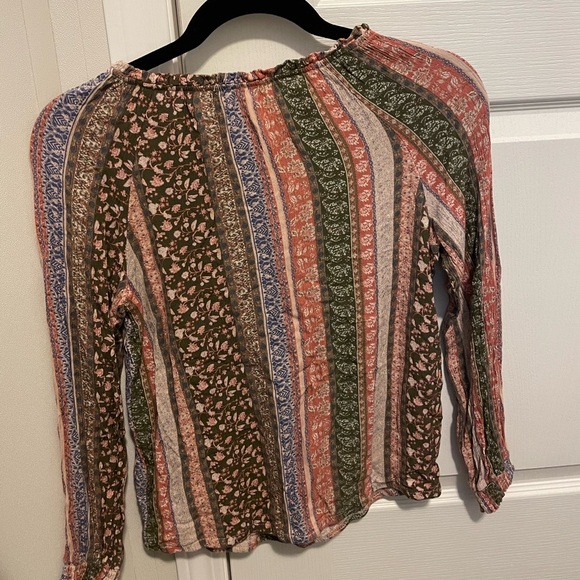 Maurice’s Striped Floral Blouse - Picture 5 of 5